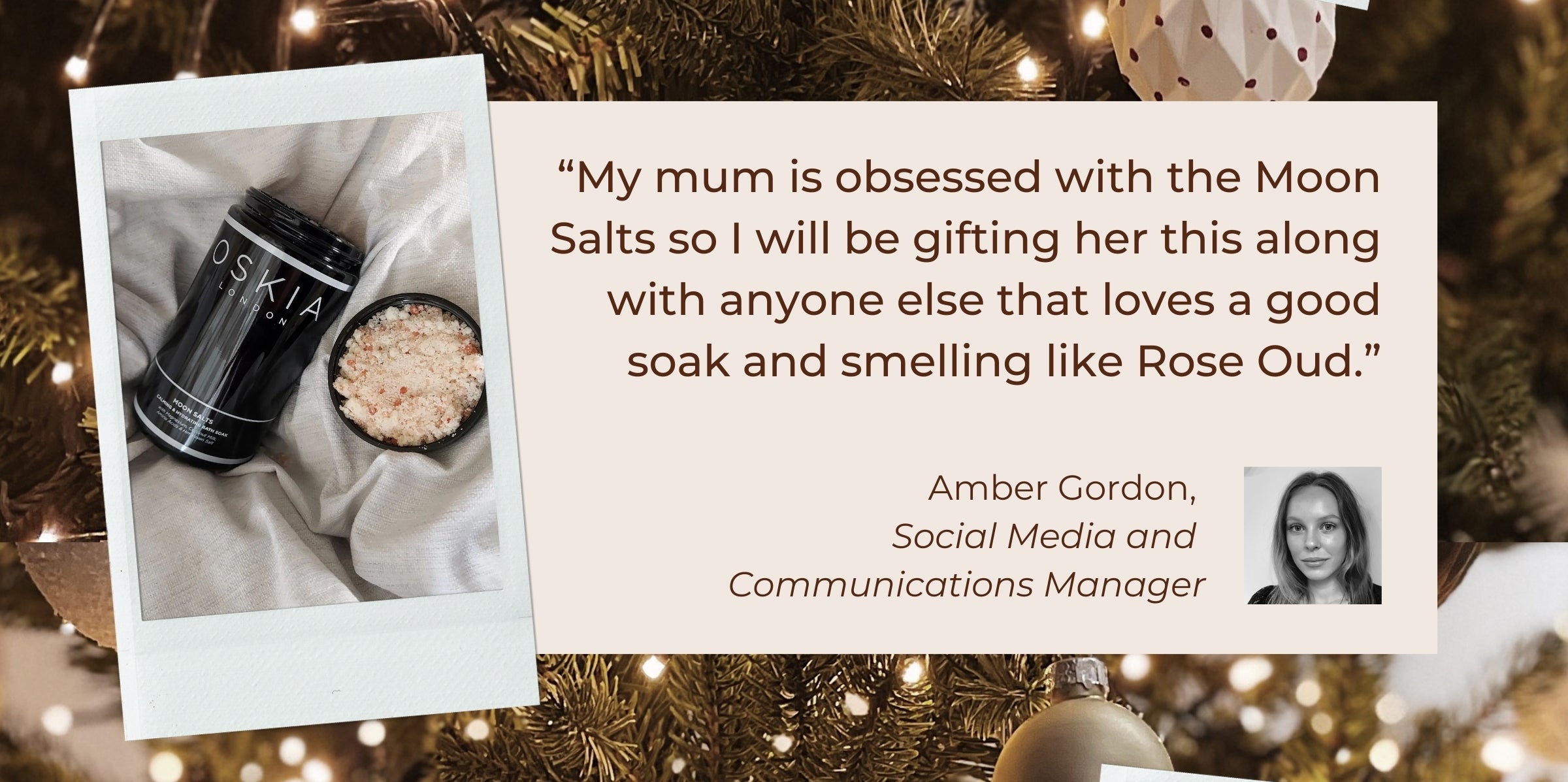 "My mum is obsessed with the Moon Salts so I will be gifting her this along with anyone else that loves a good soak and smelling like Rose Oud.