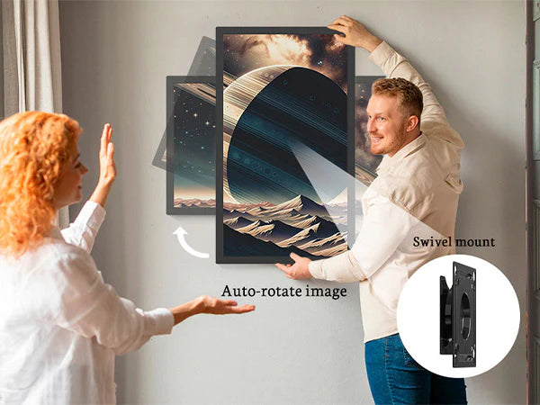 A selection of digital picture frames in different styles and sizes to choose from.