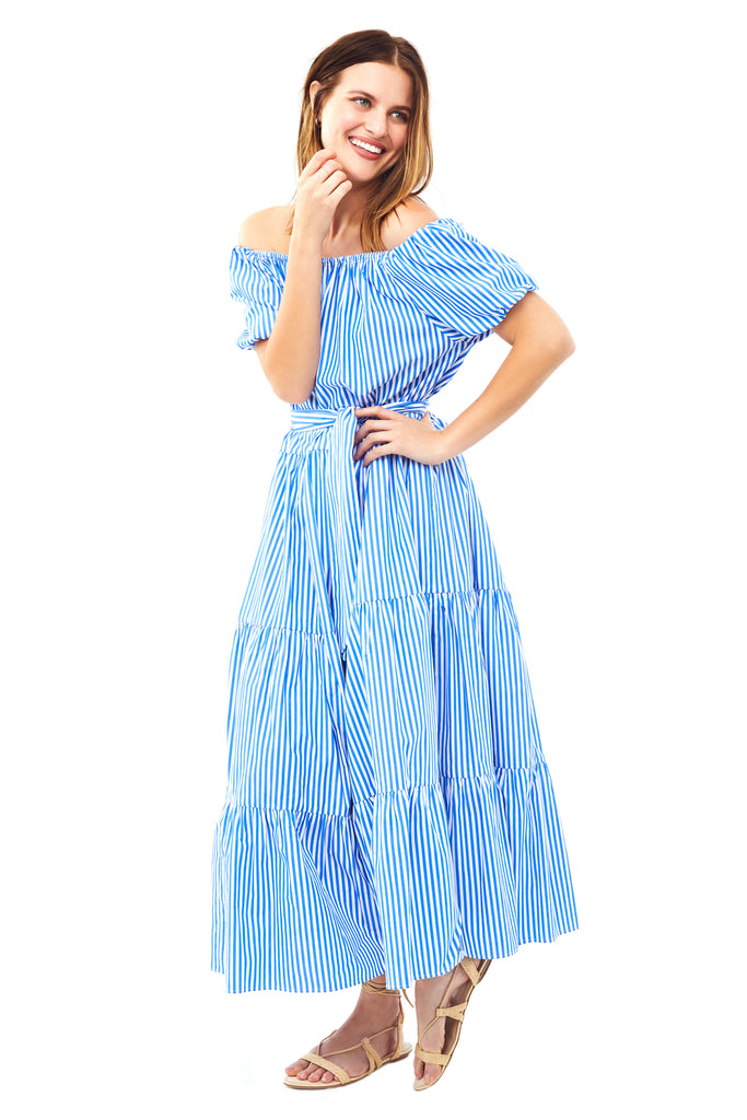 Tiered Peasant Dress – MDS Stripes