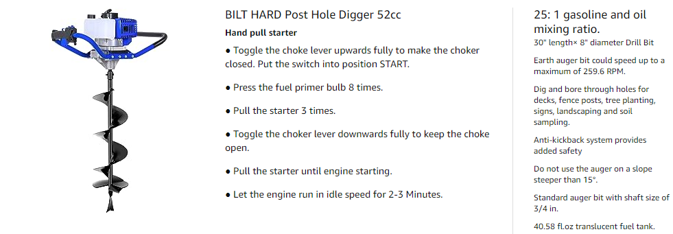 Post Hole Digger