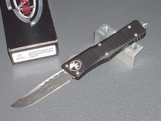 Microtech Combat Troodon  S/E  Stonewash, Standard OTF Knife  143-10