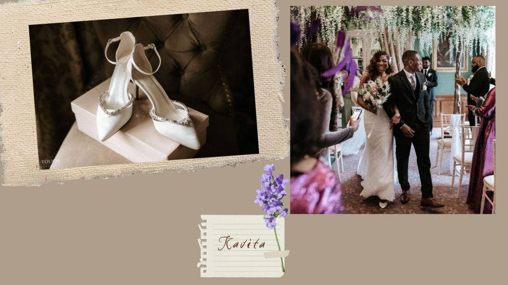 Kavita Ivory, Crystal embellishment, court shoes, wedding court, paradox london