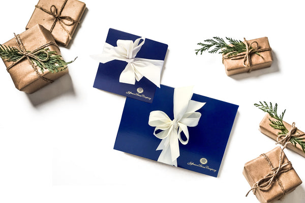 Jefferson Brass Company Blue Box Gift Wrap
