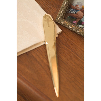 Engraved Cross Letter Opener Jefferson Brass Company