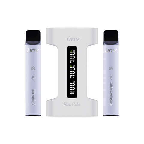 iJoy Mars Cabin with two vape pods ether side of the device