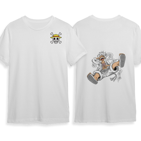 Luffy Gear 5 Oversized Half-Sleeve Cotton T-shirt | Unisex | Free ...