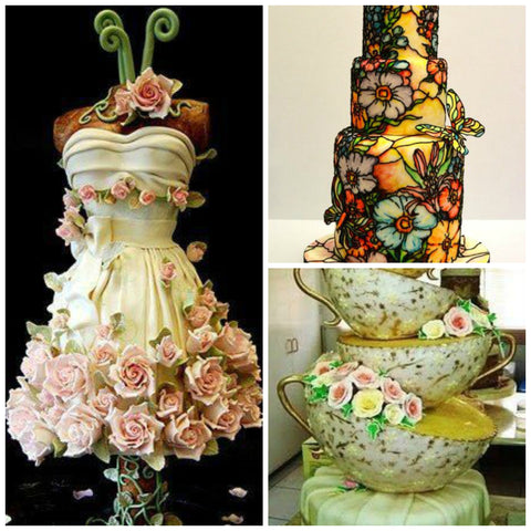 Cakes that look like pieces of art