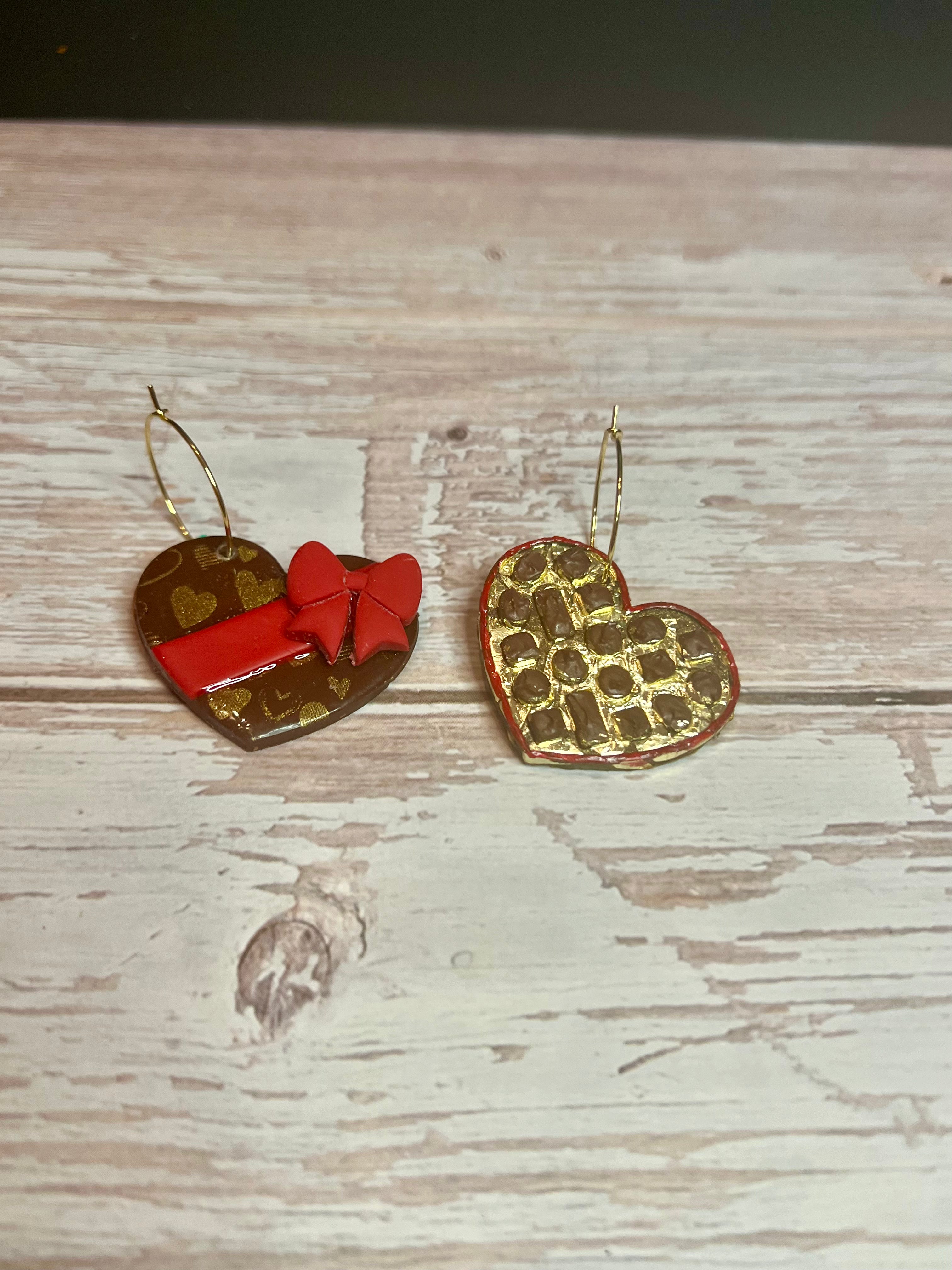 Chocolate Heart Box Hoops