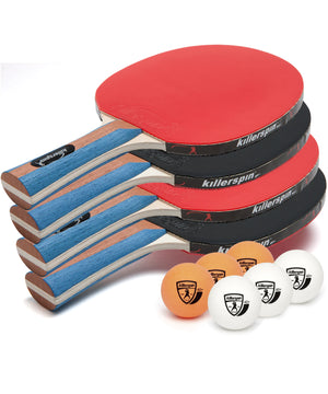 Killerspin - Jet Set 4 Ping Pong Paddles - I NEED MAN CAVE - Ping Pong Nets & Posts