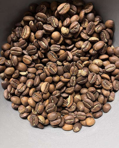 Coffee home roasted beans