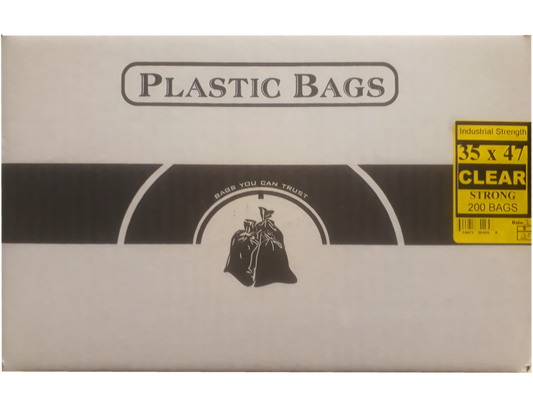 20 x 22 REGULAR GARBAGE BAGS - CLEAR 500/cs