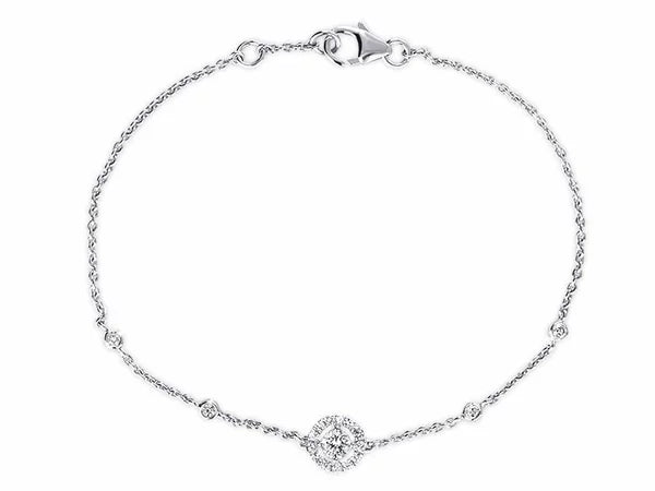 Find a bracelet in white gold