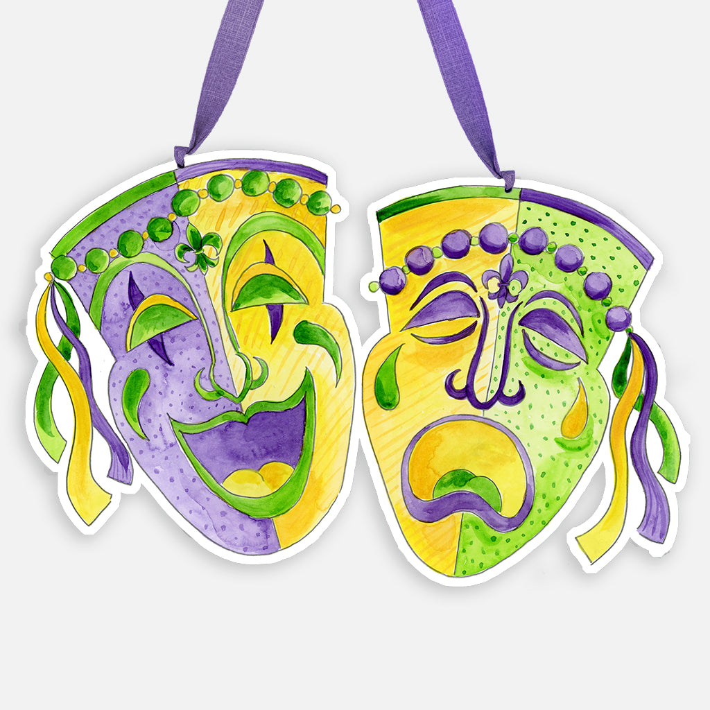 Mardi Gras Masks Door Hanger