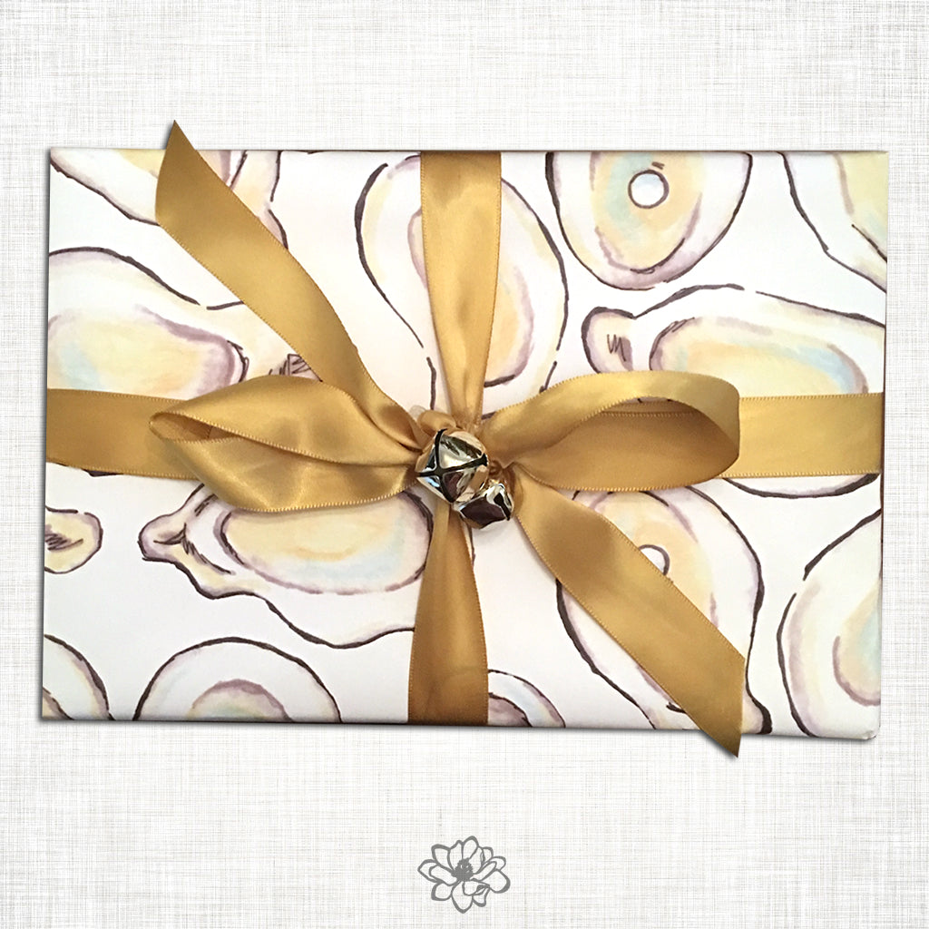 Half Shell Oyster Gift Wrap - Pretty Wrapping Paper in New Orleans