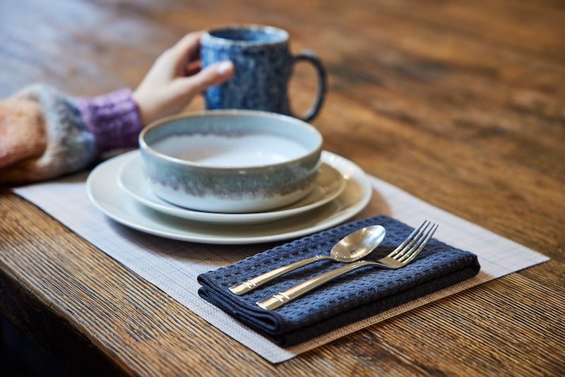 reusable diner napkin in a basket