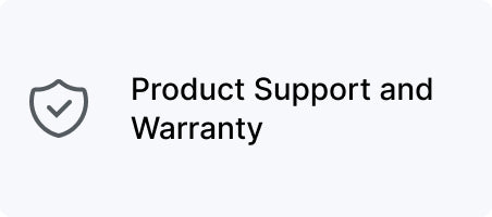 Product Support & Warranty