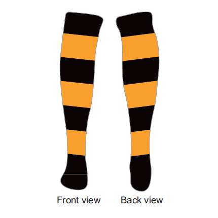 Burnside Ps Football Socks Black Gold Js Sports Online