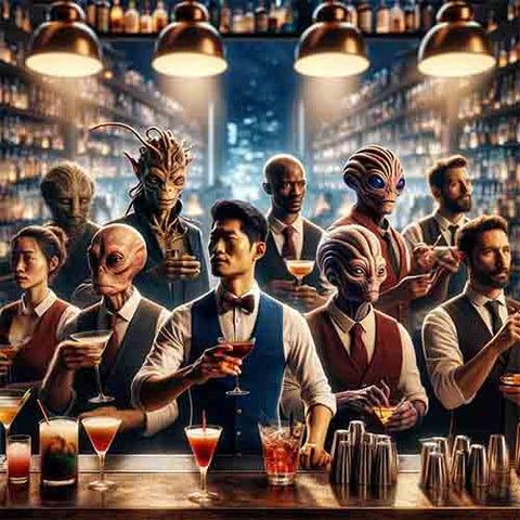 The Multiverse of Mixologists: Crafting Cosmic Cocktails Across Universes