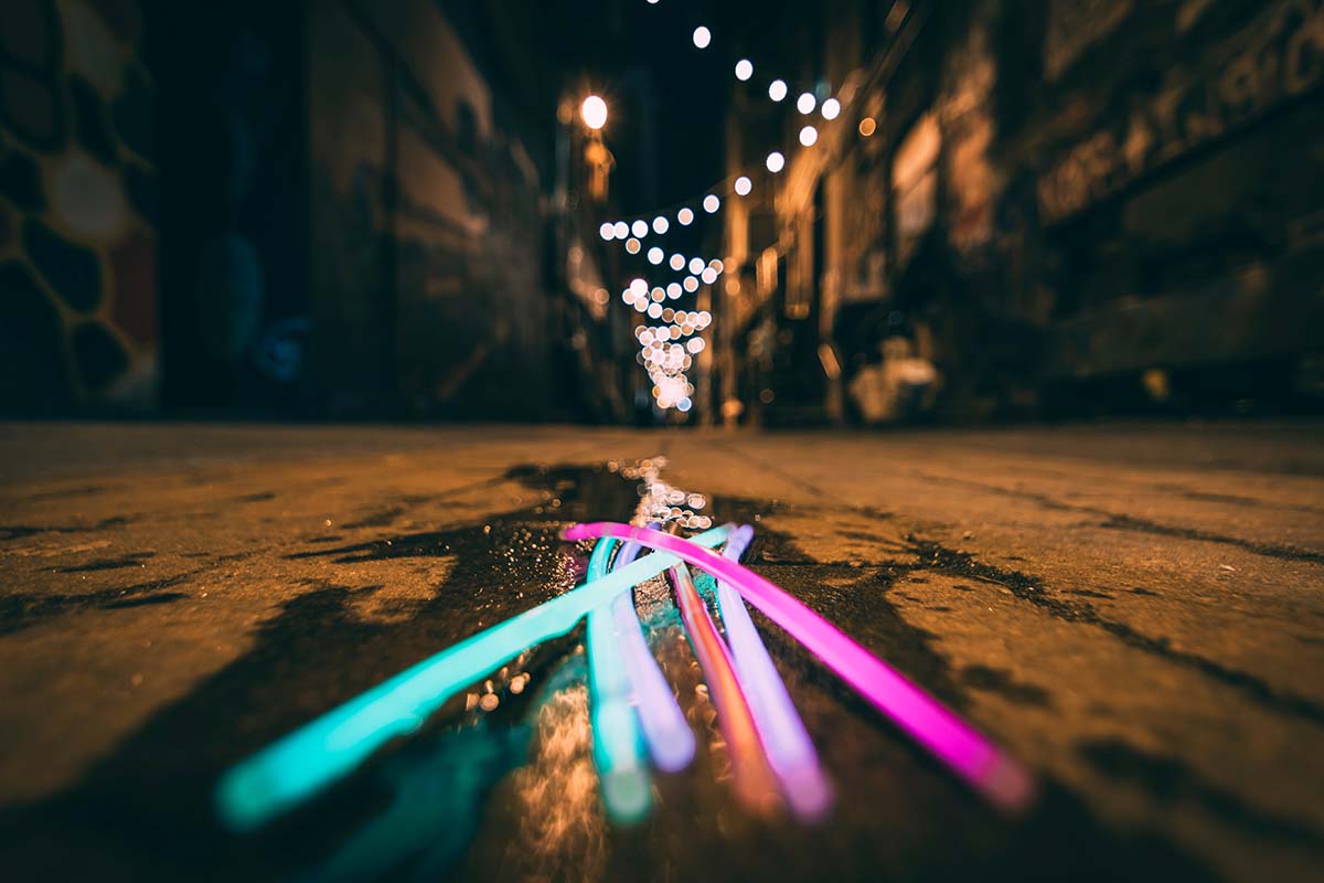 Glow stick photography