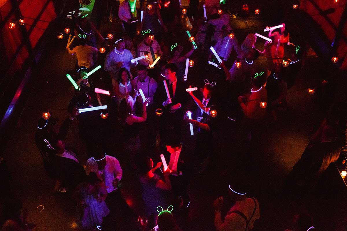 Thanksgiving glow sticks party