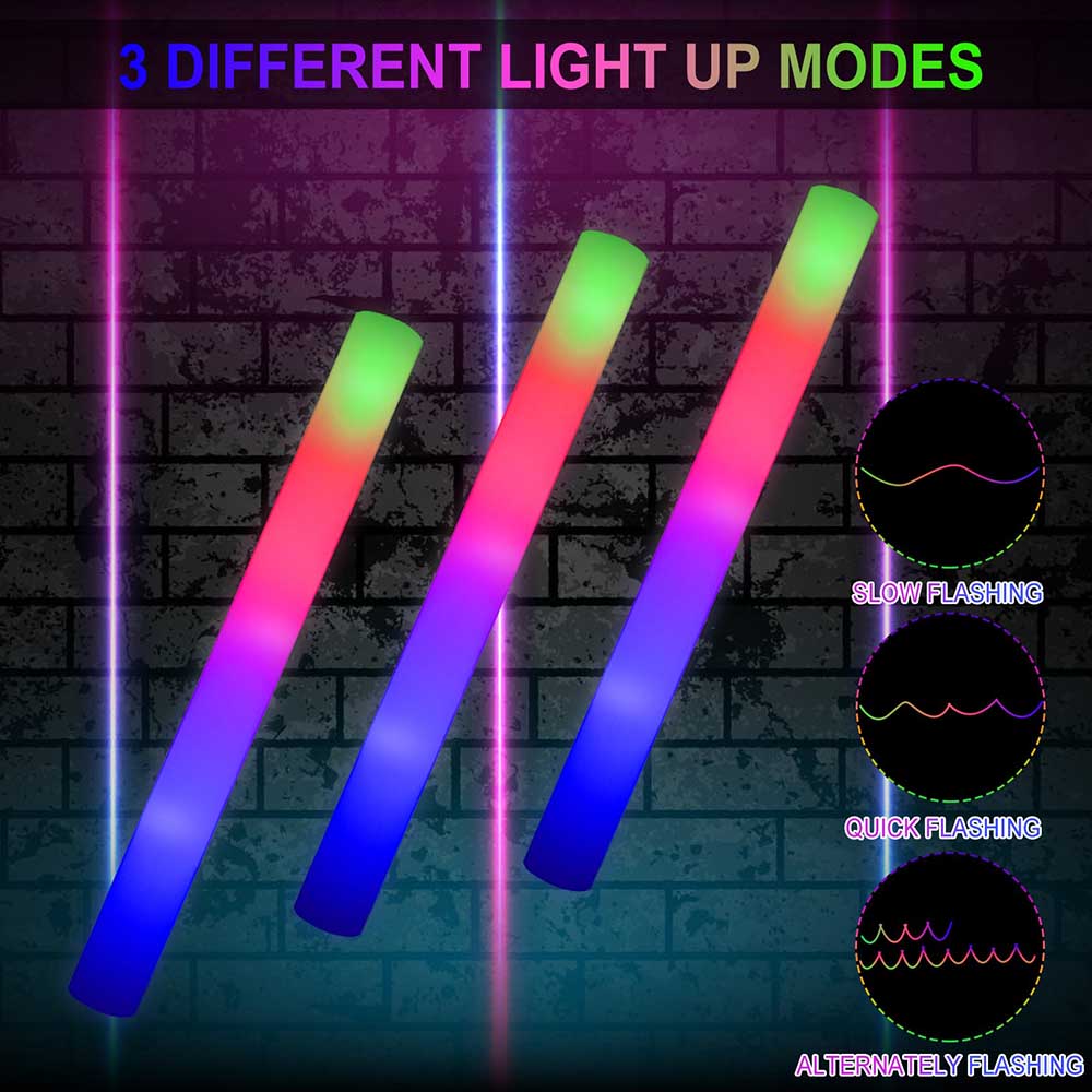 $0.99/PCS! Affordable Foam Glow Sticks Bulk Glow Stick Patterns Glow I –  Seerootoys