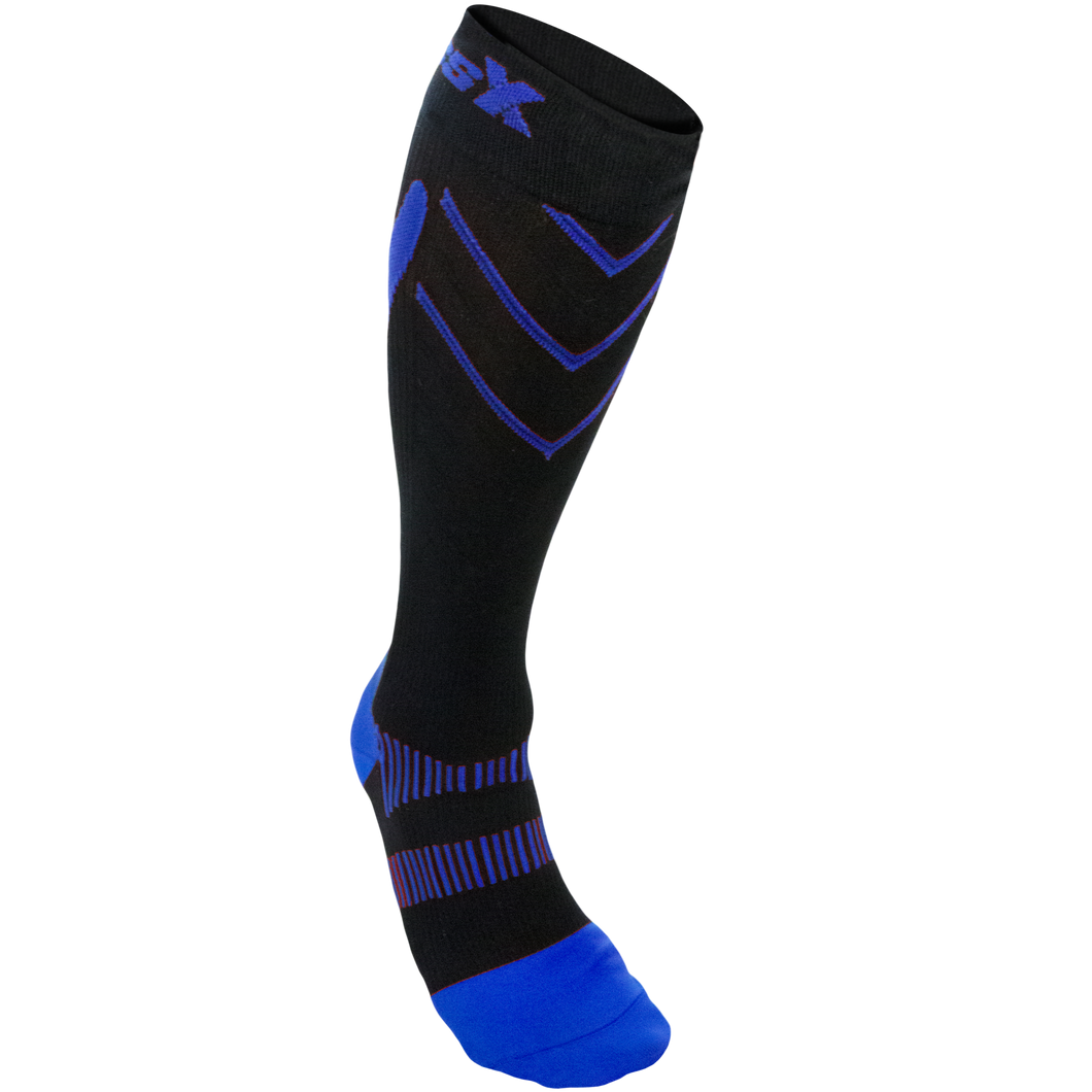 CSX Compression Socks Royal Blue on Black, 15-20 mmHg – Champion CSX