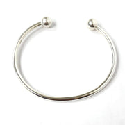 Load image into Gallery viewer, Silver Torque Bangle

