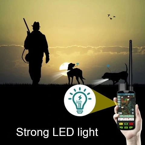 eSEEK® GPS kit for hunting dogs - LED light