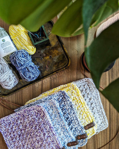 Modern Moss Stitch Potholder is great for adding just a little color