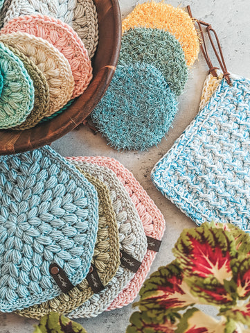 An assortment of crochet patterns listed in this article.
