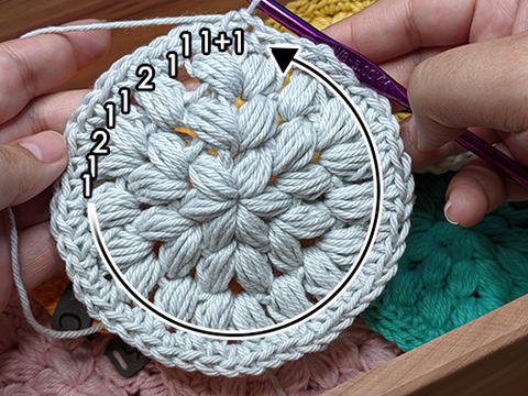 Round 4 Stitch Count & Pattern