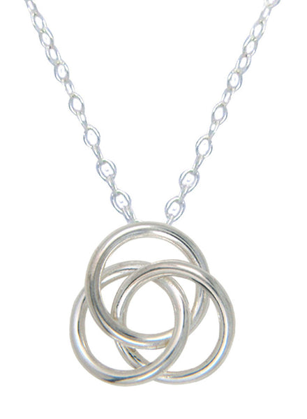 Dainty Love Knot Silver Necklace - Online India - LeCalla Sterling Silver Gifting