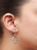 Elegant Looking Glass Dangler Earrings - Sterling Silver - LeCalla