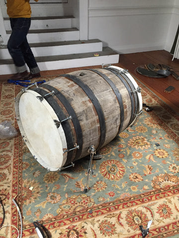 Bass Drum made out of a whisky cask