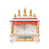 Wooden Temple For Office/Home, Multicolour, 15x8x18 Inch