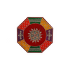 Antique Design Hand-Painted Decorative Bajot Chowki: Multipurpose Pooja Mandir Stool