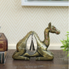 Artisan Crafted Wooden Camel Figurine Rustic Elegance