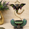 Black Ganesha Iron-Painted Tea Light