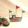 Painted Iron Boat Pen Stand