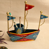 Painted Iron Boat Pen Stand