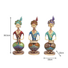 Rajasthani Face Tribal Musicians Set of 3