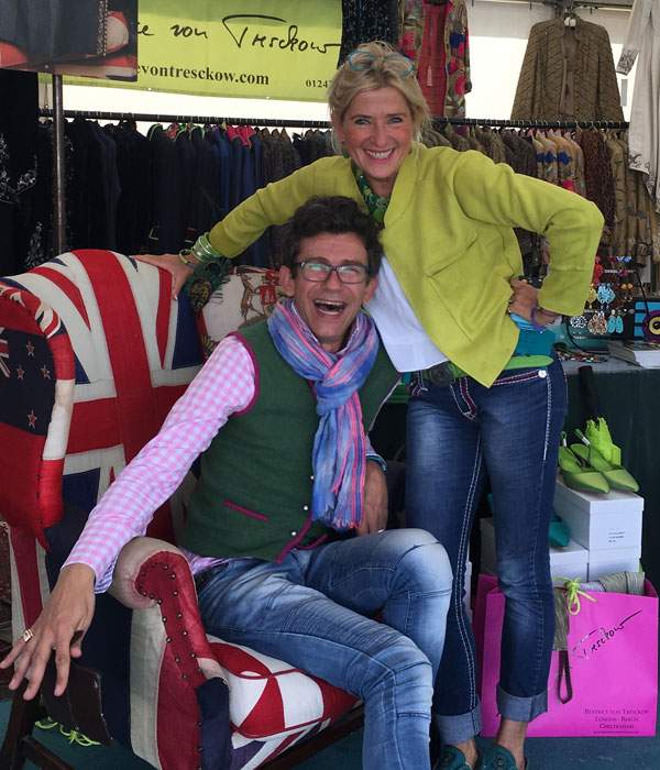 Beatrice von Tresckow and Artur at the Game Fair Hatfield House