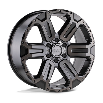 4 Llantas Wanaka 17X8.5 6X139 Matte GunMetal with Brushe - Black Rhino - DOBLETRACCION 