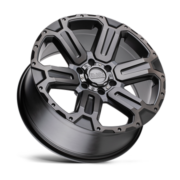 4 Llantas Wanaka 17X8.5 6X139 Matte GunMetal with Brushe - Black Rhino - DOBLETRACCION 