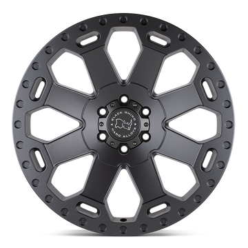 4 Llantas Warlord 17X8 5X120 Matte Gunmetal Amarok - Black Rhino - DOBLETRACCION 