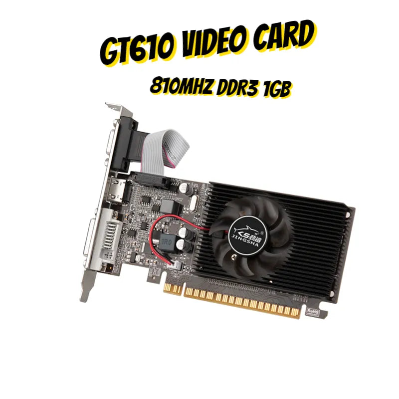 DDR3 1GB Computer Graphics Card HD VGA DVI Interface Replacement Accessories For Computer/Desktop Game