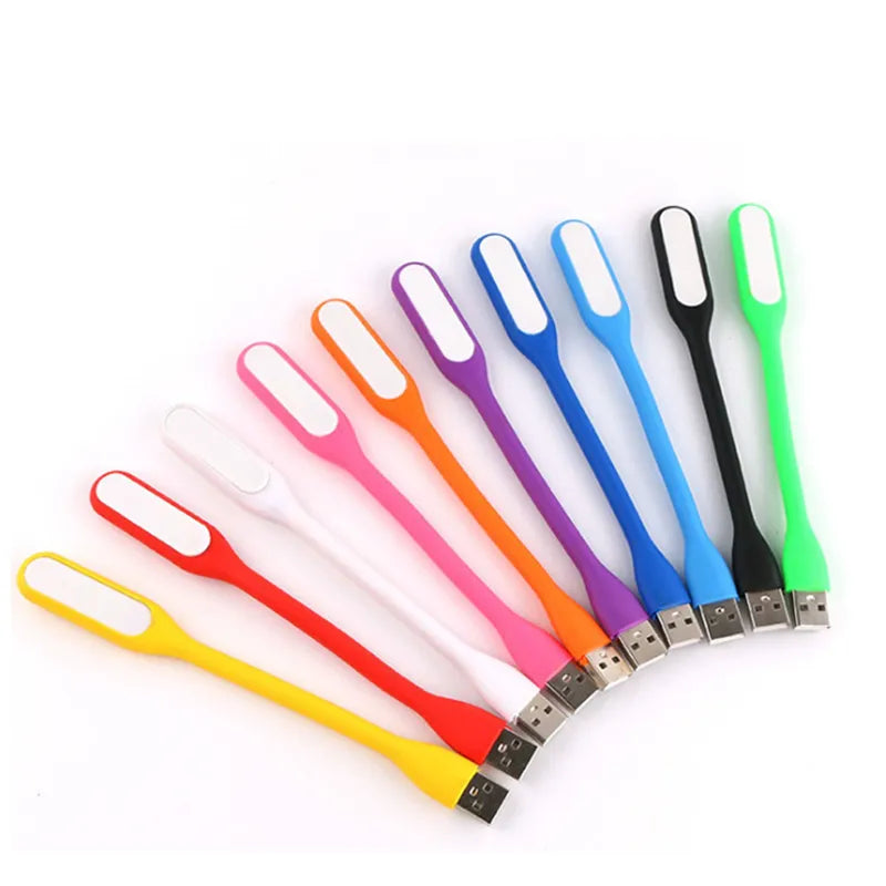 Portable USB LED Mini Book Reading Light Lamp Travel Table Lamp PC Computer Laptop Notebook Flexible Bendable Night Light