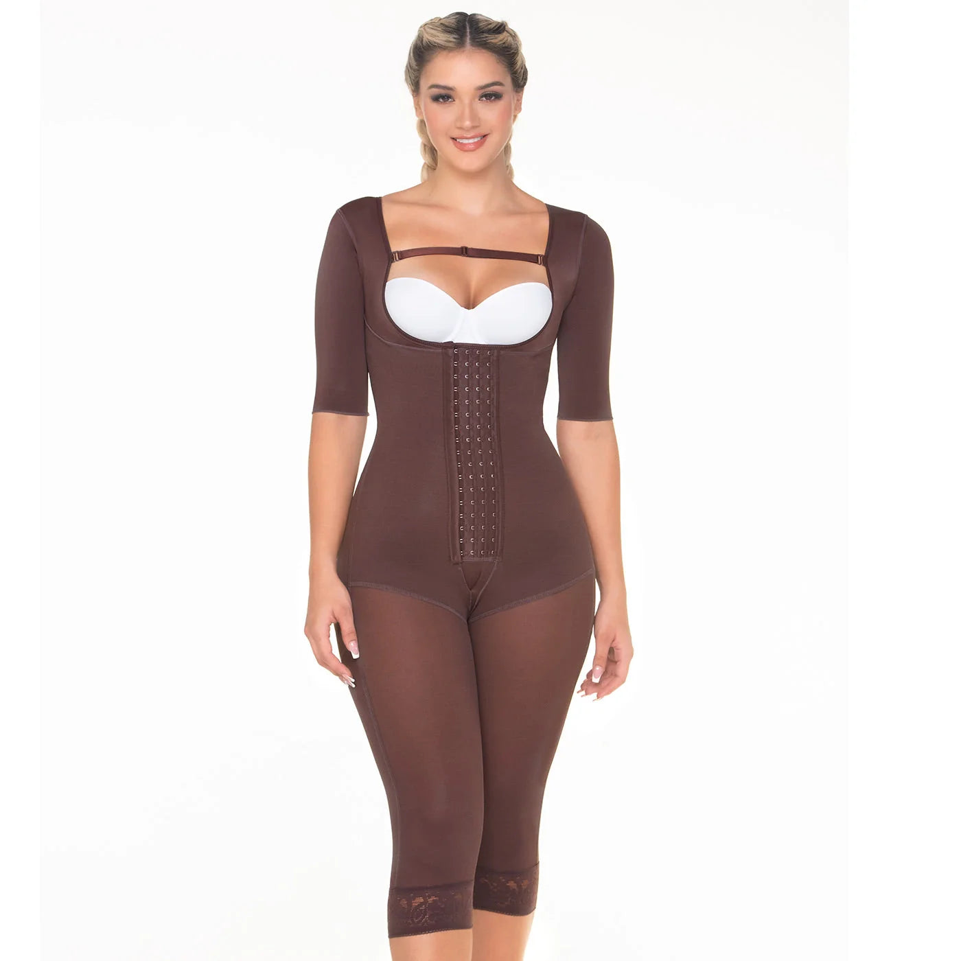 MARIAE FPC7350 Stage 2 Faja Colombiana Post Surgery Postpartum Shapewear for C-section with Sleeves Knee Length - Image 17