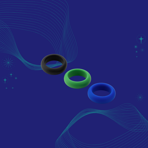 Trio of cock rings with three tightening intensities Je Joue