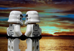 This picture of LEGO stormtroopers holding hands amused me.